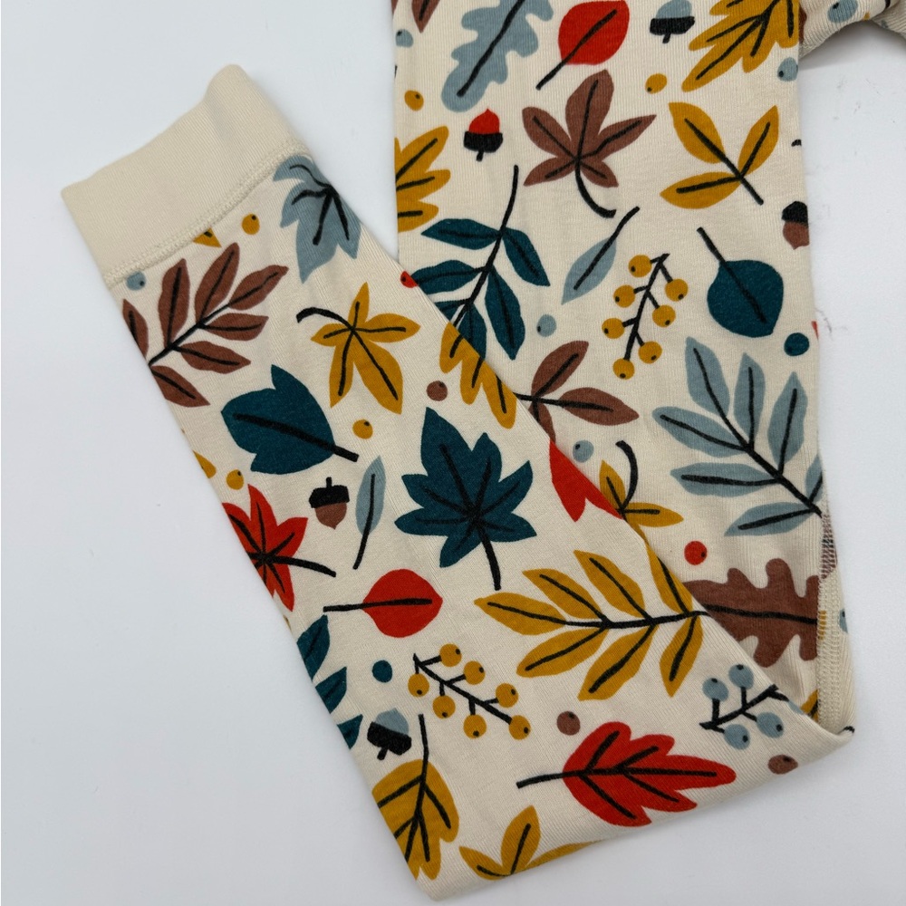 Hanna Andersson Fall Leaf Print Pajama Pants- Multicolor - Picture 3 of 7
